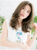 センター北/髪質改善/オリーブベージュ☆大人な波巻きb
