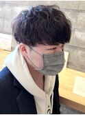 ツイストスパイラルパーママッシュメンズパーマ波巻きパーマ