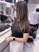 キング 梅田(K!ng)&nbsp;【梅田】ミルクティーベージュベージュカラー髪質改善カラー