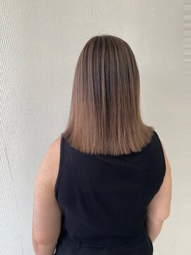 アオアクア バイ グルグル 小岩店(ao akua by GULGUL) セミディ イメチェンヘアスタイル  バレイヤージュ　小岩