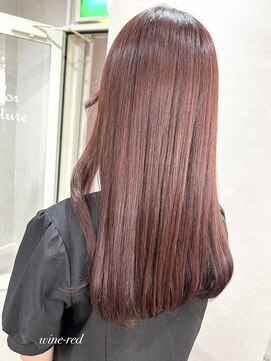 カラークチュール(Color Couture) ヘイリーボブ/髪質改善/レッドブラウン/フルバング/イメチェン