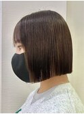 ブリーチ縮毛矯正ボブ☆美髪ボブ/美髪縮毛矯正[北千住]