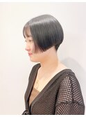 【松戸 藤原】グラデーションショートボブ 黒髪