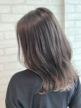 グレーベージュ/韓国/透明感カラー/髪質改善/ダブルカラー