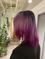 リブ(Live) ピンクパープルグラデーションカラー［久米川　ダブルカラー］