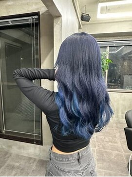 ナンバーウルス 名駅店(N° ulus) 【number ulus】インナーカラー×ブルー/ブルージュ