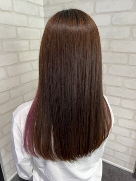 ルノン シェリー(LUNON cheliy) フォギーベージュ×インナーピンク/インナーカラー/ダブルカラー