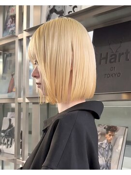 ダブ ギンザ(DaB ginza) 抜きっぱなしブロンド/切りっぱなしボブ/銀座