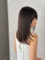 アール ヘアー デザイン(r hair design)&nbsp;サラツヤロングベージュカラーブリーチしない透明感カラー