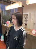 嘉島/髪質改善/パツボブ/インナーカラー