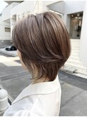 ナチュラル白髪ぼかしハイライト/アッシュベージュ