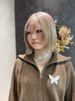 ロンドシエル 横浜(Lond ciel)&nbsp;ボブ/顔周りレイヤー/ブロンド