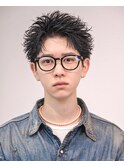 黒髪ショートビジネス黒髪アップバング
