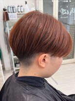 プライズ 表参道原宿店(prize)&nbsp;レディース刈り上げショート刈り上げ女子オレンジブラウンカラー