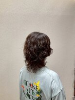 アクセ&nbsp;大人可愛いレイヤーニュアンスパーマウルフカット立体感ヘア