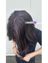 ヘアー ワークス ボナ 前橋店(HAIR WORKS bona.)&nbsp;個性が光る暗髪カラー◎赤みを抑えるラベンダーカラー