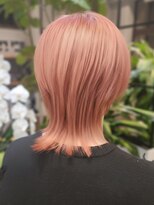 アヴァロンテ アットウィルヘアー(A VOLONTE at will hair)&nbsp;透明感◎ ピーチピンクのネオウルフ[成田/冨里]