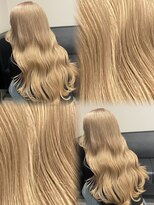 ベレーザ 渋谷(BELEZA)&nbsp;17262髪質改善全頭ブリーチグレーブラウンリタッチミルクティー