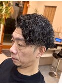 大人渋めツイストスパイラルパーマ