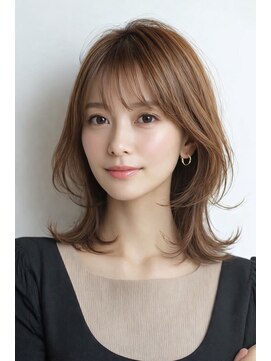 ハーツ 青山表参道店(Heart's) 白髪ぼかし脱白髪染め似合わせレイヤーカット40代50代60代