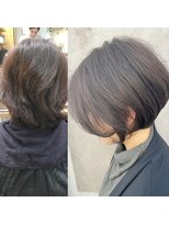 アヴァロン(AVALON)&nbsp;前髪なしショート×イルミナカラーダークグレージュ