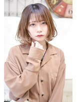 メイズ(MAZE) 【メイズ東中野・鍛原志行】透けぱっつんのカールボブ