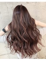 ユアーズヘア 新宿WEST(youres hair)&nbsp;立体感ハイライト　バレイヤージュ　3Dカラー　ホワイトベージュ