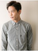 ≪mod's men≫ブリーチなしアッシュ☆ツーブロックショートa