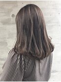 20代30代40代ナチュラルハイライト立体感アッシュベージュ