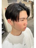 黒髮×センターパート×伸ばしかけ