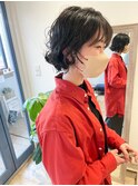 *高塚*大人可愛い切りっぱなしボブコテ巻き風パーマ20代30代