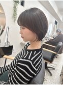 大人可愛い30代40代50ショートボブショート丸みショート