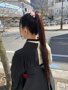 シャーマン(SHERMAN) 卒業式ハイポニーアレンジ♪