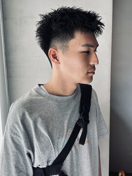 ヘアー アイス ルーチェ(HAIR ICI LUCE) メンズベリーショート刈り上げツーブロックなし/大矢