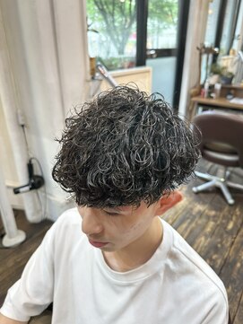 クラウドヘアー CLOUD HAIR 波巻きスパイラルパーマメンズマッシュツイストスパイラルパーマ