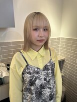 テトラ バイ ネオリーブ 横浜西口店(tetra by neolive)&nbsp;切りっぱなしボブ　フェイスレイヤー