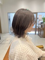 ネイロ 錦糸町(NeiRo)&nbsp;魅力倍増カールセミディシアーカラーダークアッシュショートヘア