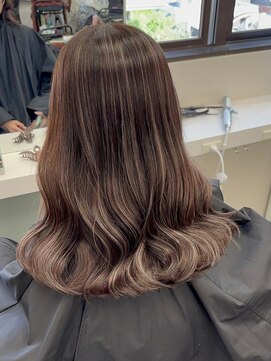 ベレーザ 渋谷(BELEZA) 10648秋色ミルクティーアッシュハイライトカラーワンホンヘア