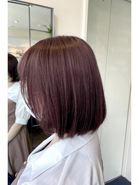 ダブル アンダーバー サロン(W_SALON) 【W_SALON 河原町】ラベンダーピンク/ボブ/ピンクブラウン