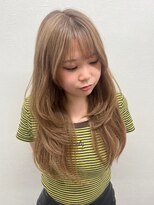 ハチ(HACHI) 地毛のレイヤーに合わせてエクステでハッシュレイヤー風に