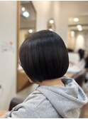 ショートボブ/ツヤ髪スタイル/髪質改善トリートメント