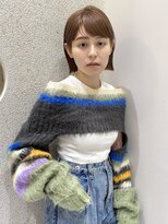 マイル 渋谷(mile)&nbsp;切りっぱなしボブ×まろやかベージュ