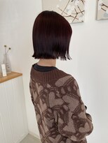 ジジ チーク 栃木(Gigi cheek) ブリーチなしボルドー