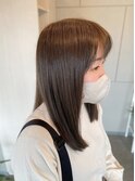 オリーブベージュで赤味除去