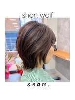 シーム(seam.)&nbsp;簡単スタイリングショートウルフ◎どんな髪質・毛量・年齢もOK！