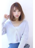 内巻きボブで美髪イメチェン