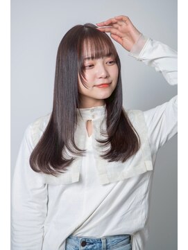 ルフュージュ バイ プロデュース 相模大野店(Refuge by Produce) レイヤーカット/ショコラブラウン/ストレートロング