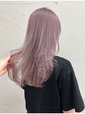 松尾菫菜/ラベンダーカラー/ハイトーン/ブリーチ/レイヤーカット