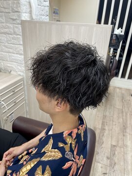 カイノ メンズサロン 金剛店(KAINO) ツーブロック　マッシュ　波パーマ　スパイラル