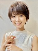 前髪似合わせショートボブ